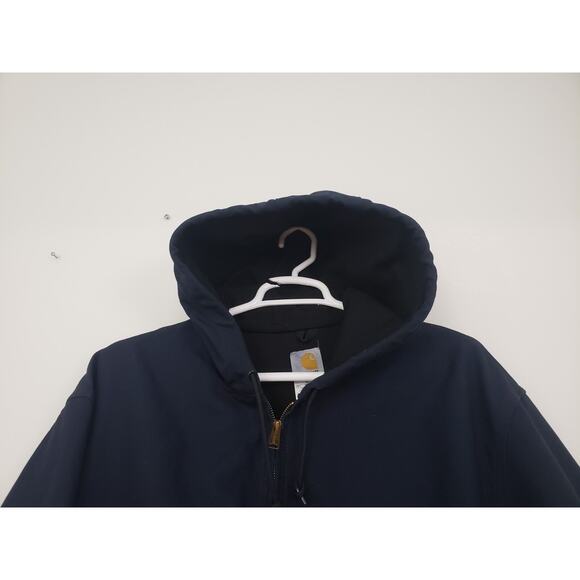 Y2K Carhartt J131 Bomber Jacket Mens Size 2XL Hoodie Utility Workwear USA - Picture 2 of 8